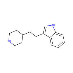 c1ccc2c(CCC3CCNCC3)c[nH]c2c1 ZINC000004674528