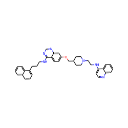 c1ccc2c(CCCNc3ncnc4cc(OCC5CCN(CCNc6ccnc7ccccc67)CC5)ccc34)cccc2c1 ZINC001772623510