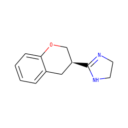 c1ccc2c(c1)C[C@H](C1=NCCN1)CO2 ZINC000013806003
