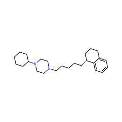 c1ccc2c(c1)CCC[C@H]2CCCCCN1CCN(C2CCCCC2)CC1 ZINC000022931120