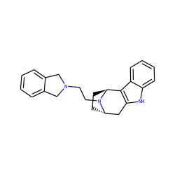 c1ccc2c(c1)CN(CCN1[C@H]3CC[C@H]1c1c([nH]c4ccccc14)C3)C2 ZINC000195281800