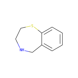 c1ccc2c(c1)CNCCS2 ZINC000013757904