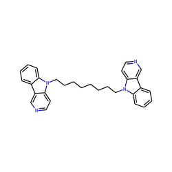 c1ccc2c(c1)c1cnccc1n2CCCCCCCCn1c2ccccc2c2cnccc21 ZINC000474607623