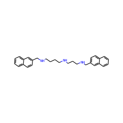 c1ccc2cc(CNCCCCNCCCNCc3ccc4ccccc4c3)ccc2c1 ZINC000005843162