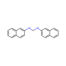 c1ccc2cc(NCNc3ccc4ccccc4c3)ccc2c1 ZINC000001688810