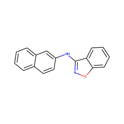 c1ccc2cc(Nc3noc4ccccc34)ccc2c1 ZINC000045288826