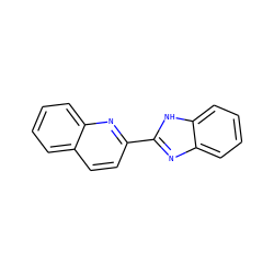 c1ccc2nc(-c3nc4ccccc4[nH]3)ccc2c1 ZINC000000357198