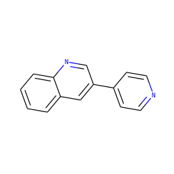 c1ccc2ncc(-c3ccncc3)cc2c1 ZINC000013738181