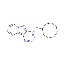 c1ccn2nc3c(NC4CCCCCCC4)ncnc3c2c1 ZINC000653738057