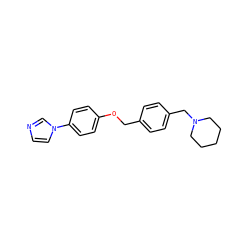 c1cn(-c2ccc(OCc3ccc(CN4CCCCC4)cc3)cc2)cn1 ZINC000013517740