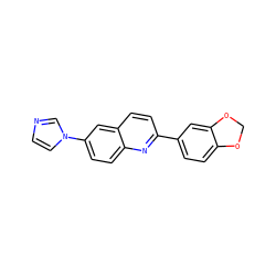 c1cn(-c2ccc3nc(-c4ccc5c(c4)OCO5)ccc3c2)cn1 ZINC000114466442