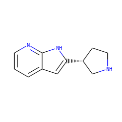 c1cnc2[nH]c([C@@H]3CCNC3)cc2c1 ZINC000029130681