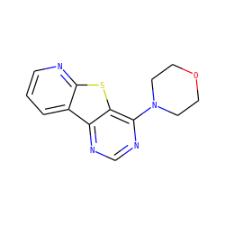 c1cnc2sc3c(N4CCOCC4)ncnc3c2c1 ZINC000000171814