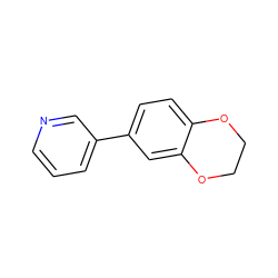 c1cncc(-c2ccc3c(c2)OCCO3)c1 ZINC000040873967