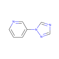 c1cncc(-n2cncn2)c1 ZINC000064576414