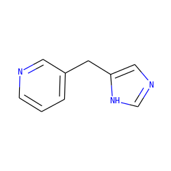 c1cncc(Cc2cnc[nH]2)c1 ZINC000013560683