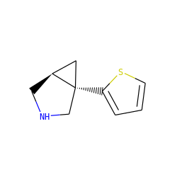 c1csc([C@]23CNC[C@H]2C3)c1 ZINC000040977556