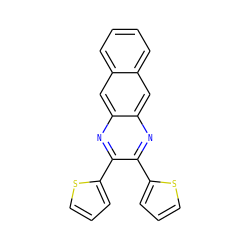 c1csc(-c2nc3cc4ccccc4cc3nc2-c2cccs2)c1 ZINC000001485993
