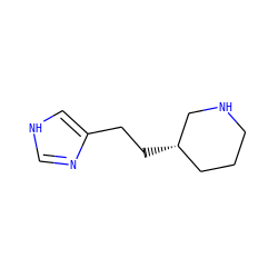 c1nc(CC[C@H]2CCCNC2)c[nH]1 ZINC000013530266