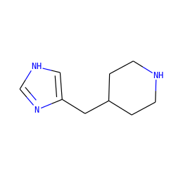 c1nc(CC2CCNCC2)c[nH]1 ZINC000000005777