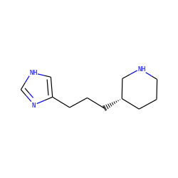 c1nc(CCC[C@H]2CCCNC2)c[nH]1 ZINC000013530272