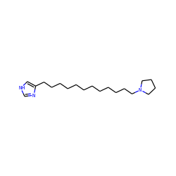 c1nc(CCCCCCCCCCCCN2CCCC2)c[nH]1 ZINC000013531711