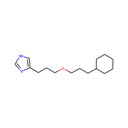 c1nc(CCCOCCCC2CCCCC2)c[nH]1 ZINC000001536433