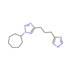 c1nc(CCCc2cn(C3CCCCCC3)nn2)c[nH]1 ZINC000066114477